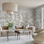 Chinoiserie Garden Trees And Birds Landscape Wallpaper Mural