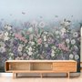 Soft Blooming Floral Meadow  Kids Wallpaper