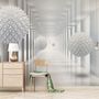 3D Look Abstract Corridor Wallpaper Mural