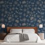 Tropical Palm Leaf and Birds Wallpaper Mural
