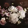 Dark Peony Floral Bouquet Wallpaper Mural