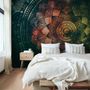 Papier peint panoramique Mandala sombre et brillant