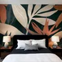 Tropical Foliage Leaves Art Wallpaper Mural