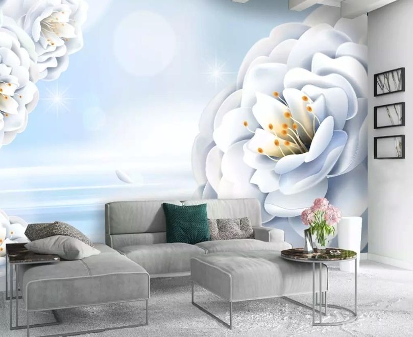 Abstract Art Floral Wallpaper Mural