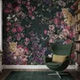 Dark Leopard Floral Garden Botanical Wallpaper Mural
