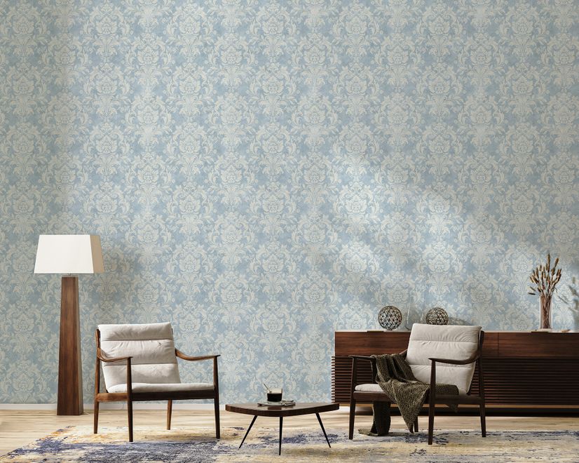 Vintage Damask Pattern Design Wallpaper
