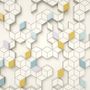 Geometric Honeycomb Pattern Wallpaper Mural