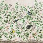 Papier peint feuilles vertes tropicales cigogne canard