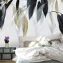 Dark Vintage Leaves Wallpaper Mural