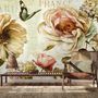 Vintage Hydrangea Wallpaper Mural