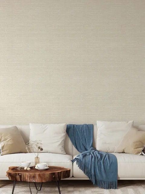 Beige Chenille Texture Wallpaper Mural