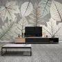 Scandinavian Style Unique Leaves Wallpaper Mural