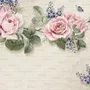 Vintage Pastel Pink Floral Wallpaper Mural