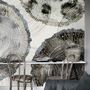 Watercolor Abstract Round Art Wallpaper Mural