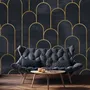 Dark Arches Art Deco Wallpaper Mural