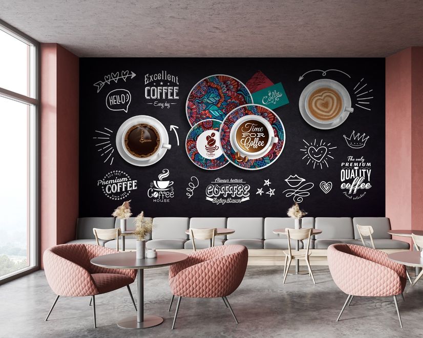 Vintage Coffee Wallpaper Mural