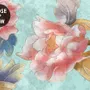 Vintage Little Floral and Birds Wallpaper Mural