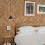 Fototapete mit Fischgrät-Holzstruktur-Effekt