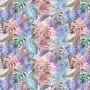 Colorful Tropical Leaf Wallpaper Mural
