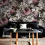Vintage Floral with Pink Chrysanthemum Wallpaper Mural