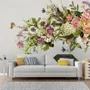 Vintage Hydrangea Floral Wallpaper Mural