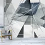 Modern Geometric Triangle Art Wallpaper Mural
