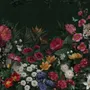 Elegant Tropical Botanical Floral and Leopard Wallpaper 