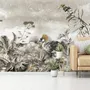 Vintage Historic Paradise Bird Art Wallpaper Mural