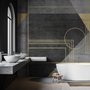 Colorful Geometric Grunge Art Wallpaper Mural