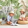 Kids Tropical Jungle Animals Wallpaper Mural