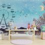 Papier peint panoramique paysage marin avec grande roue
