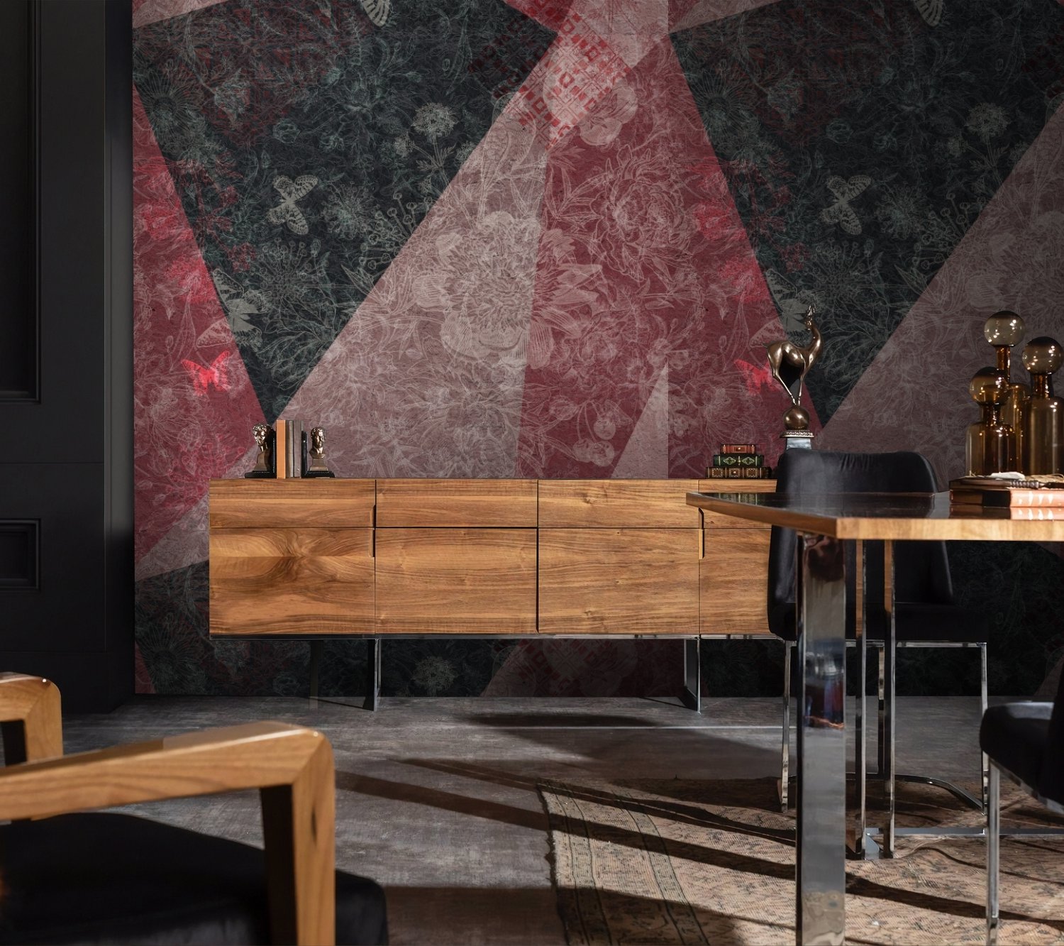 Patchwork Patterned Wallpaper Mural - Peel and Stick