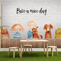 Little Kids and Dogs Wallpaper Mural