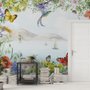 Sea View with Garden Flowers Wallpaper Mural