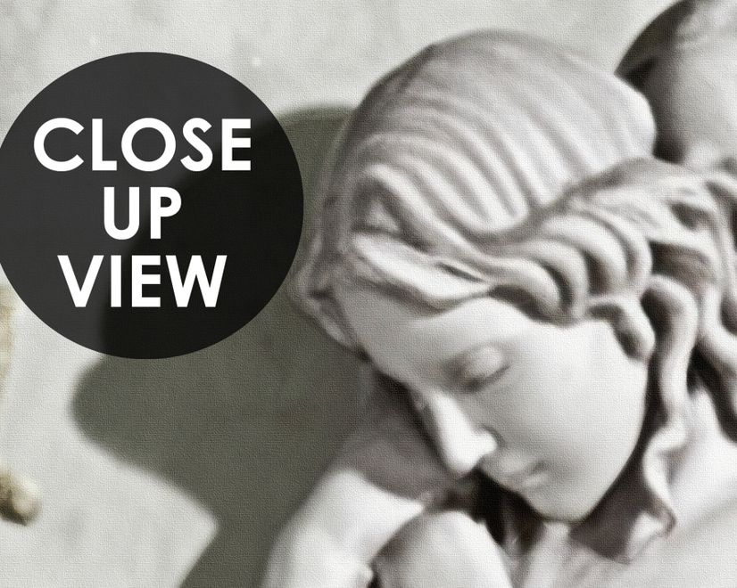 Sophisticated Angel Sculpture Wallpaper Mural