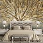 Watercolor Leafless Autumn Trees Wallpaper Mural