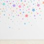 Colorful Watercolor Little Stars Wall Decal Sticker