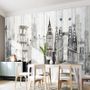 Watercolor City Famous Place Wallpaper Mural