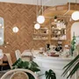 Herringbone Wood Texture Effect Wallpaper Mural