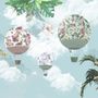 Hot Air Balloons in the Blue Sky Wallpaper Mural