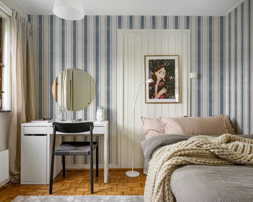 Playful Nursery Stripe Lines Wallpaper Mural
