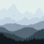 Mountain Landscape Silhouette