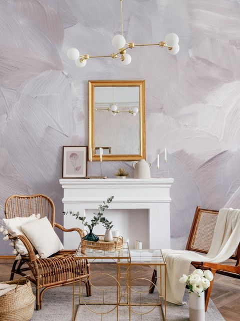 Abstract Soft Brush Wallpaper Mural