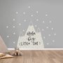 Kids Gray Mountains and White Snow Wall Decal Sticker