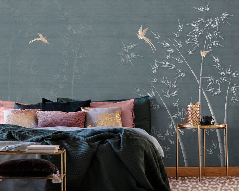Watercolor Dark Forest Wallpaper Mural