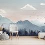 Kids Mountain Landscape with Snow Wallpaper Mural