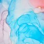Blue Marble with Red Splash Wallpaper Mural