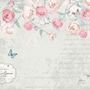 Pink Victorian Vine Flower Wallpaper Mural