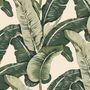 Retro Banana Leaves Pattern Wallpaper Mural