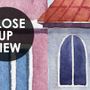 Watercolor Dutch Houses Wallpaper Mural for Kids